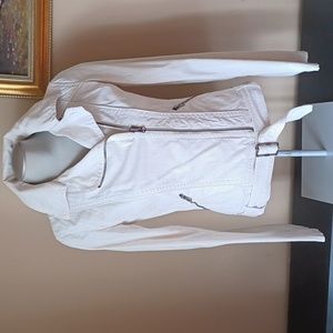 Zara zipped cotton jacket Size S